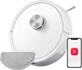 Roborock Q7 M5-Set Saugroboter mit Wischfunktion, 10.000Pa(Upgrade von Q5 PRO), Dual Anti-Tangle-System, Staubsauger Roboter für Teppich (Weiß)