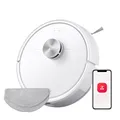roborock Q7 M5-Set Saugroboter mit Wischfunktion, 10.000Pa Saugkraft, Dual Anti-Tangle-System, 150Min Laufzeit, LiDAR Navigation, Staubsauger Roboter für Teppich, Tierhaare, APP Steuerung (Weiß)