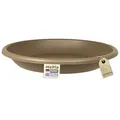 MePla Blumentopf-Untersetzer für Pflanzkübel Cilindro - runder Kunststoff-Unterteller - wetterfestes Pflanzgefäß - UV-beständig - Ø 68 cm (Innen: ø 49,5 cm) - Taupe