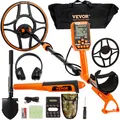VEVOR Profi Metalldetektor Goldsucher Golddetektor mit Bluetooth-Headset 7Modi
