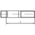 TOOLCRAFT 132740 Stiftschrauben M16 45mm DIN 938 Stahl 25St.