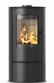 ILDNORD Kaminofen Ovaler Kaminofen LOKI, runde Sichtscheibe, 5,5 kW