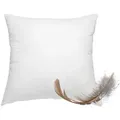 wometo Federkissen Home, in über 10 Größen, Füllung: Federn, Bezug: Baumwolle, einzeln, OEKO-TEX®, Kissenfüllung Bezug Baumwolle & 100% Federn weiß 50 cm x 50 cm