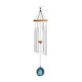 Meinl Sonic Energy Windspiel Meditation Windspiel mit Achat Stein und 6 Klangstäben 73 cm Aluminium