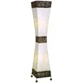 Stehlampe Adrian 100cm Capiz Muschel Metall Sonnenmotiv