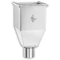 Wasserfangkasten Grömo lang, Zink, verschiedene Größen (Ausführung: Ø 80mm)