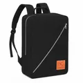 Granori Handgepäck Rucksack 40x30x15 cm mit Trolleyschlaufe in schwarz