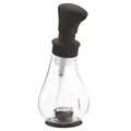 Cuisipro Schaum Seifenspender Schwarz 390 ml, Pump-Schaumspender Seife mit 75% weniger Seifenverbrauch, rutschfester Spülmittelspender Küche mit Saugnapf, wiederbefüllbarer Seifenspender Kunststoff