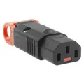 Iec Lock C13 Connector female, lockable (PA130100BK)