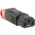 ACT C13 IEC Lock+ rewireable connector black, PA130100BK (SFO65)