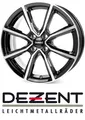 4x Dezent TN 6x15 4/108,0 ET23 Black/poliertshed