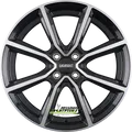 Dezent TN black polished 6x15 ET23 - LK4/108 ML65.1 Felge Alu