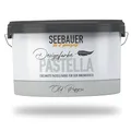 SEEBAUER diy Pastellfarbe PASTELLA Beige 2,5L (Old Papyrus) Edelmatte Wandfarbe Grau Beige - Innenfarbe sehr hohe Deckkraft - Matt, Abwaschbar und Tropffrei