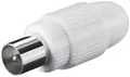 IEC/Koax-Stecker, Schraubbefestigung, Kunststoffausführung