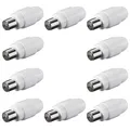 10 x Stecker Koax TV SAT Koaxial Antennenstecker Schraubbefestigung Kupplung