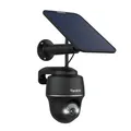 Reolink 5MP Solar Überwachungskamera Akku, 355°/140° Schwenkbar WLAN Kamera Outdoor Kabellos 2, 4/5GHz WiFi, Farbnachtsicht, Personen/Auto/Tiererkennung, Standalone, Argus PT(Schwarz)+Solarpanel