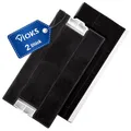 VIOKS SET 2x Aktivkohlefilter Dunstabzugshaube 380/395 x 175/196 x 30 mm Ersatz für Bosch DHZ4506 434229 00434229 Siеmens LZ45501 Neff Z5144X1 Z5144X5 Constructa CZ5144X5 - Filter Dunstabzugshaube