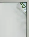 GARDINIA Statische Fensterfolie Textile 75, Selbsthaftend, Blickdicht, Blickschutz, Lichtdurchlässig, Haftet statisch ohne Kleber, 45 x 150 cm