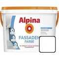 Fassadenfarbe 2,5 L Weiß Matt Außenfarbe Wandfarbe Wasserabweisend - Alpina