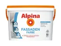 Alpina 2,5 L. Fassaden Farbe, weiße matte Fassadenfarbe, wetterbeständig