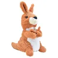 Kögler 76925 - Labertier Känguru Jason, ca. 18 cm groß, nachsprechende Plüschfigur mit Wiedergabefunktion, plappert Alles nach und bewegt Sich