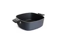 Woll Diamond Lite Kasserolle viereckig - Induktiv -, 28x28 cm, 10.5 cm hoch, 6 Liter, mit 2 Seitengriffen - Geeignet für alle Herdarten, Aluminiumguss, Antihaft-Versiegelung, backofenfest, anthrazit