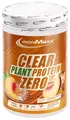 IronMaxx Clear Plant Protein Zero – Peach Ice Tea 400g Dose | Zuckerfreies, pflanzliches Eiweißpulver auf Erbsenbasis | Klar lösliches veganes Protein | Erfrischendes Sportgetränk ohne Soja