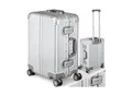 tectake® Aluminium Boardtrolley, eloxierte Aluminiumlegierung, 360° drehbare, gummierte Doppelrollen, gängige Handgepäckgröße von 20 Zoll mit Teleskopgriff