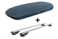 VDPCA480 Dachbox 480L carbonlook+VDP004 Alu Dachträger für für Opel Astra SW 92-