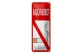 Blechschild Hinweis 10x27 cm Rauchverbot Deko Schild