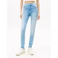 Tommy Jeans Skinny-fit-Jeans NORA MR SKNY AH1280 mit Logo-Badge, Mid Rise blau 32