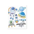 Roth XXL 3D-Sticker Raumfahrt 30x30cm, 7 Teile