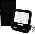 KERBL LED-Akku-Außenstrahler "SolarLED Elio" 1.200 lm IP 65, mit externem Solarmodul, 345696 000000000002226374