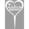 ILLUMINO Deko-Schriftzug Grabstecker Trauerschmuck Grabgesteck Grabschmuck Grabdeko weiß