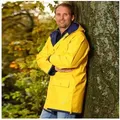 FRIESEN Friesennerz Regenjacke Büro oder Watt? Original Büro oder Watt? - Unisex Regenmantel Erwachsene und Kinder gelb Herren 46