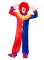 Clown Kostüm Faschingskostüm Herrenkostüm Karneval - Satinglänzender Overall für