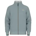 TOM TAILOR Sweatjacke PRINTED STAND-UP aus Baumwollmix grau XL (58)