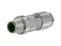 METZ CONNECT M12 Stecker, D-kodiert, IP67 Cat. 5, feldkonfektionierbar, gerade