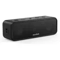 soundcore 3 Bluetooth Lautsprecher, Stereo-Sound, Audiotreiber mit Titan-Membran, PartyCast, BassUp - Schwarz - Schwarz