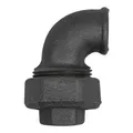 Riegler Verschr. Bogen 95, flachdicht., IG/IG Rp 3/4, Temperg. schwarz