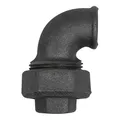 RIEGLER 133639-TFV 95-34-S Verschr. Bogen 95, flachdicht., IG/IG Rp 3/4, Temperg. schwarz, 1Stk