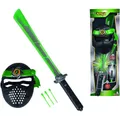 Simba Next Ninja Schwert + Maske mit Textilband Licht Sound Schussfunktion 60cm