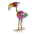 colourliving Metallfigur Vogel Figur Gartenfigur exotischer Vogel 50 cm Blechfiguren Garten Dekofigur