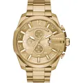 Diesel Mega Chief DZ4360 Herren Chronograph Uhr Gold 52mm WR100