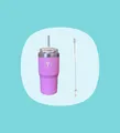 Tupperware®  Big T Tumbler 630 ml rosa inkl. Trohhalmbürste