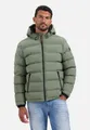 NO EXCESS Steppjacke No Excess Jacke mit Kapuze Jacket Short Fit Sealed Hooded Padded