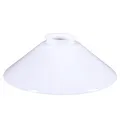 Schusterschirm opal weiß glänzend Ø=200 Lampenglas Ersatglas Vestaschirm Schusterglas