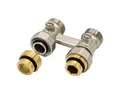 Belrad Heizkörper BLR216, Hahnblock Durchgang Gerade 3/4" AGx1/2" Eurokonus Heizkörper
