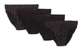 Frank Fields Herren Slips aus Baumwolljersey 4er Pack von Größe 5(M) bis 14(6XL), Farbe:schwarz, Größe:L