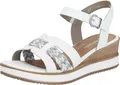 Remonte Keilsandaletten Damen 31373432373936 Weiß 41 EU